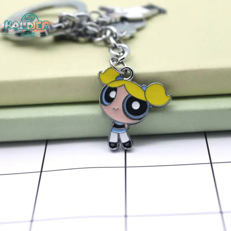 Гальдер аниме крутые Обувь для девочек Цифры брелок Blossom профессор utonium брелок круглый мультфильм безделушки Интимные аксессуары брелок
