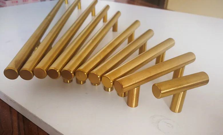 Ручка для кухонного шкафа ручки из нержавеющей стали золотого цвета выдвижных