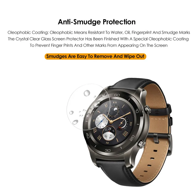 Qosea Для Huawei Watch 2 Ультра тонкий 2.5D Закаленное Стекло Анти стук 9 H Ясно Smart Экран