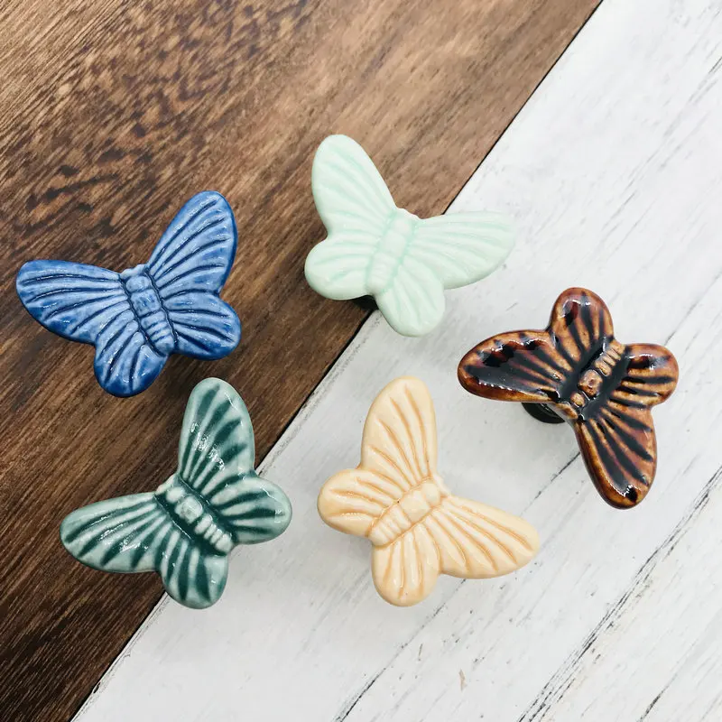 1x Мультяшные керамические ручки детская мебель комод ручка выдвижные шкафа