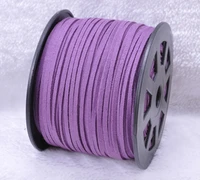 100yards roll purple faux suede velvet leather cord3mm x 2mm diy jewelry bracelet necklace rope string accessories