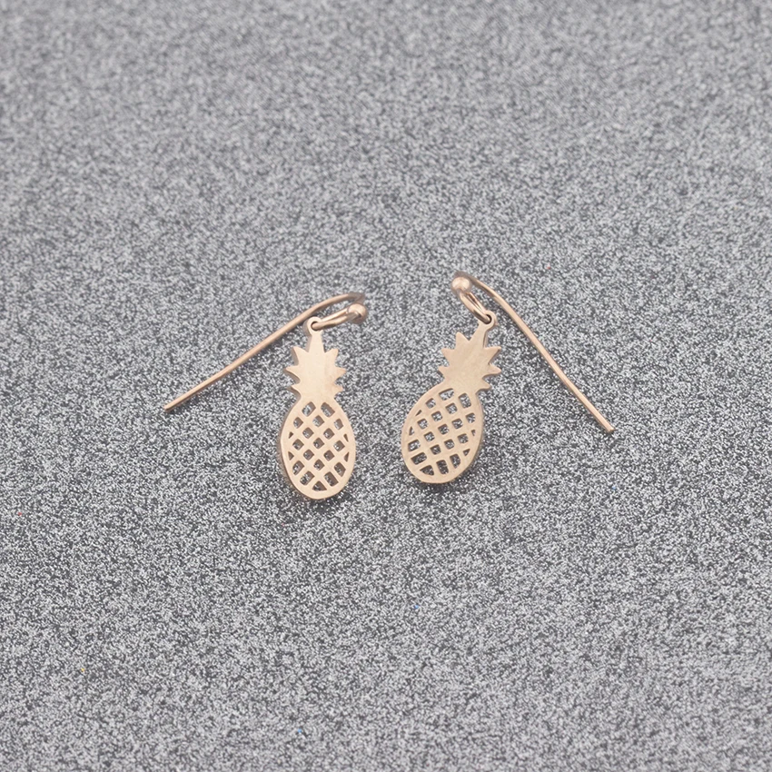 V привлечь Нежный Золотой ананас серьгу Для женщин Модные украшения 2017