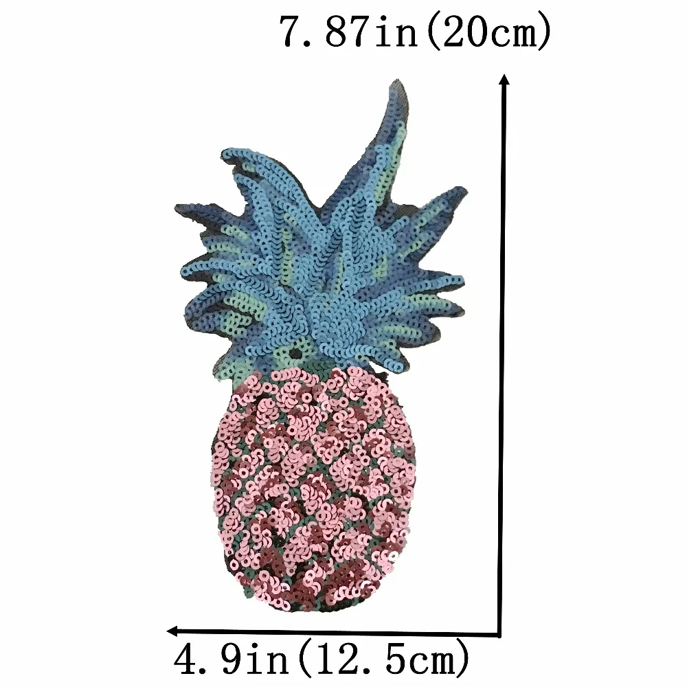 Фрукты нашивки ананасы для одежды пришить нашивка с блестками зачистки машины