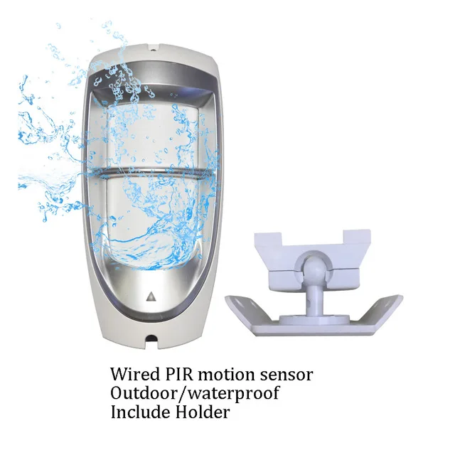 White With Holder 1 шт.) проводной наружный водонепроницаемый датчик движения двойной ПИР сигнализация Paradox DG 85 Домашняя безопасность 110 градусов ПЭТ незащищенность Домашняя безопасность - Цвет: White With Holder