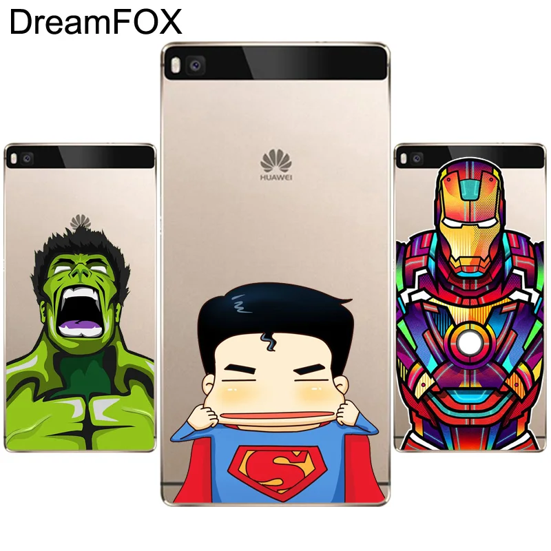 DREAMFOX M145 Super Hero Iron Man Soft TPU Silicone Case Cover For Huawei P8 P9 P10 P20 P30 Lite Pro P Smart Plus 2017 2019 |