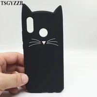for huawei p20 p30 pro p40 lite case 3d cute mustache cat ears soft silicone back cover for huawei y5 2017 y6 prime 2018 y7 2019
