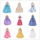 Элегантное кружевное многослойное свадебное платье для куклы, роскошное цветочное Кукольное платье, одежда, аксессуары для кукол