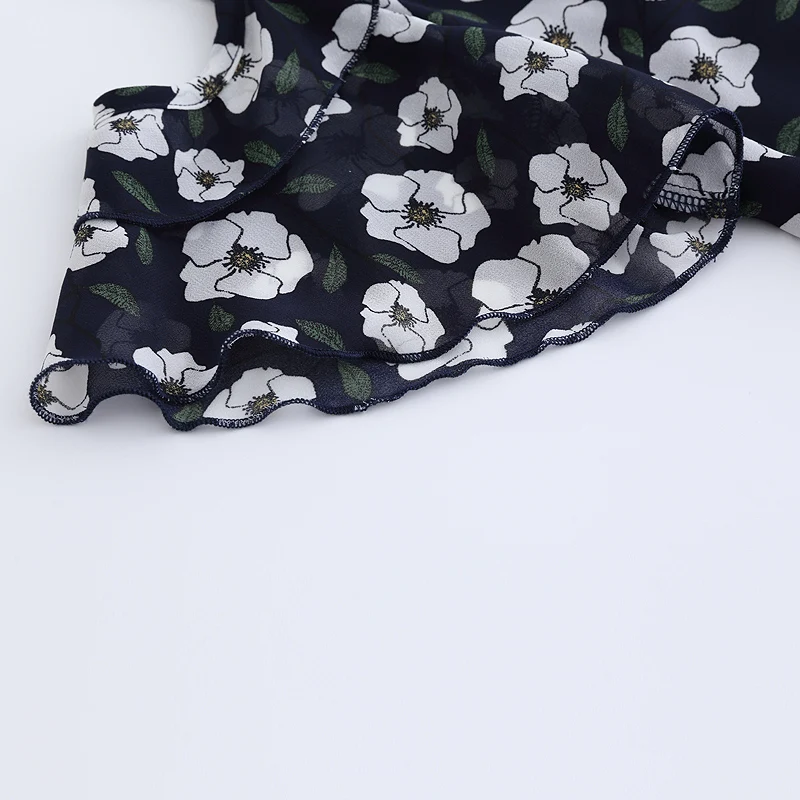 Women Vintage Summer Dress 2018 Short Sleeve Floral Print Casual with Belt Beach party work vintage | Женская одежда