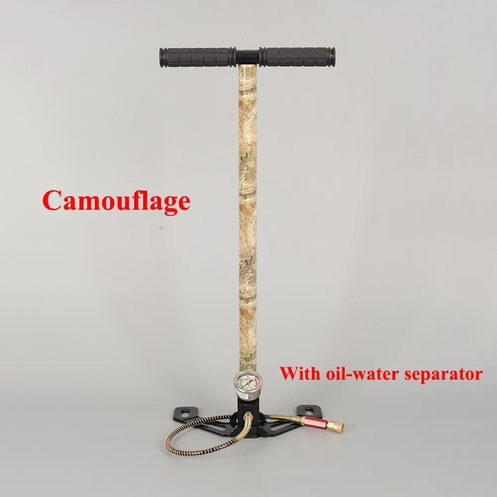 Camouflage 300bar 30mpa 4500psi 3 этап Мини Ручной пневматический пистолет Охота PCP насос, автомобиль/мотоцикл/велосипед надувной, высокой Давление компрессор - Напряжение: Camouflage