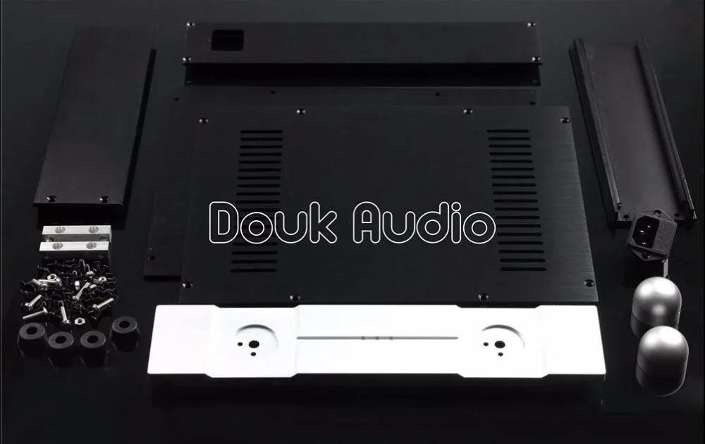 Nobsound новый алюминиевый корпус усилителя корпуса DIY чехол DAC House Box (W320 * H70