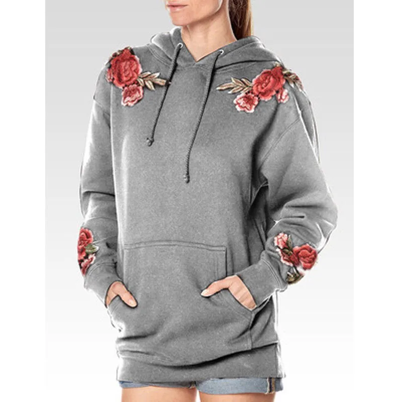 Осеннее Новое поступление стильный женский свитер с капюшоном длинным рукавом