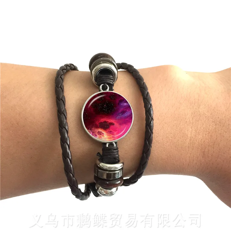 2018 Новый Классический Галактический браслет для мужчин и женщин Вселенная