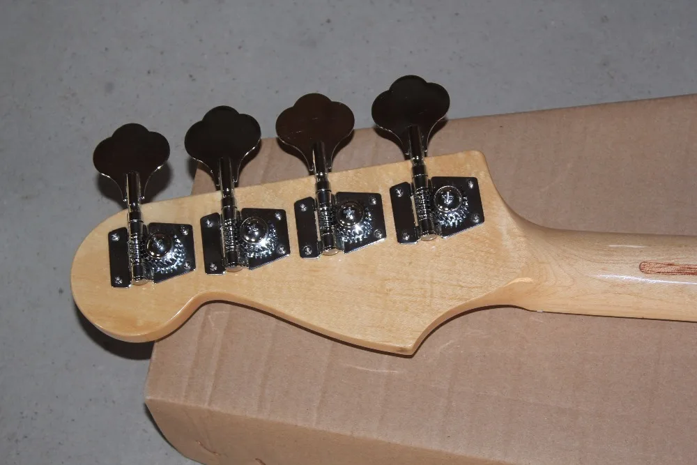 Бесплатная доставка пользовательские американский Винтаж ❵ бас 4 Strings BurlyWood