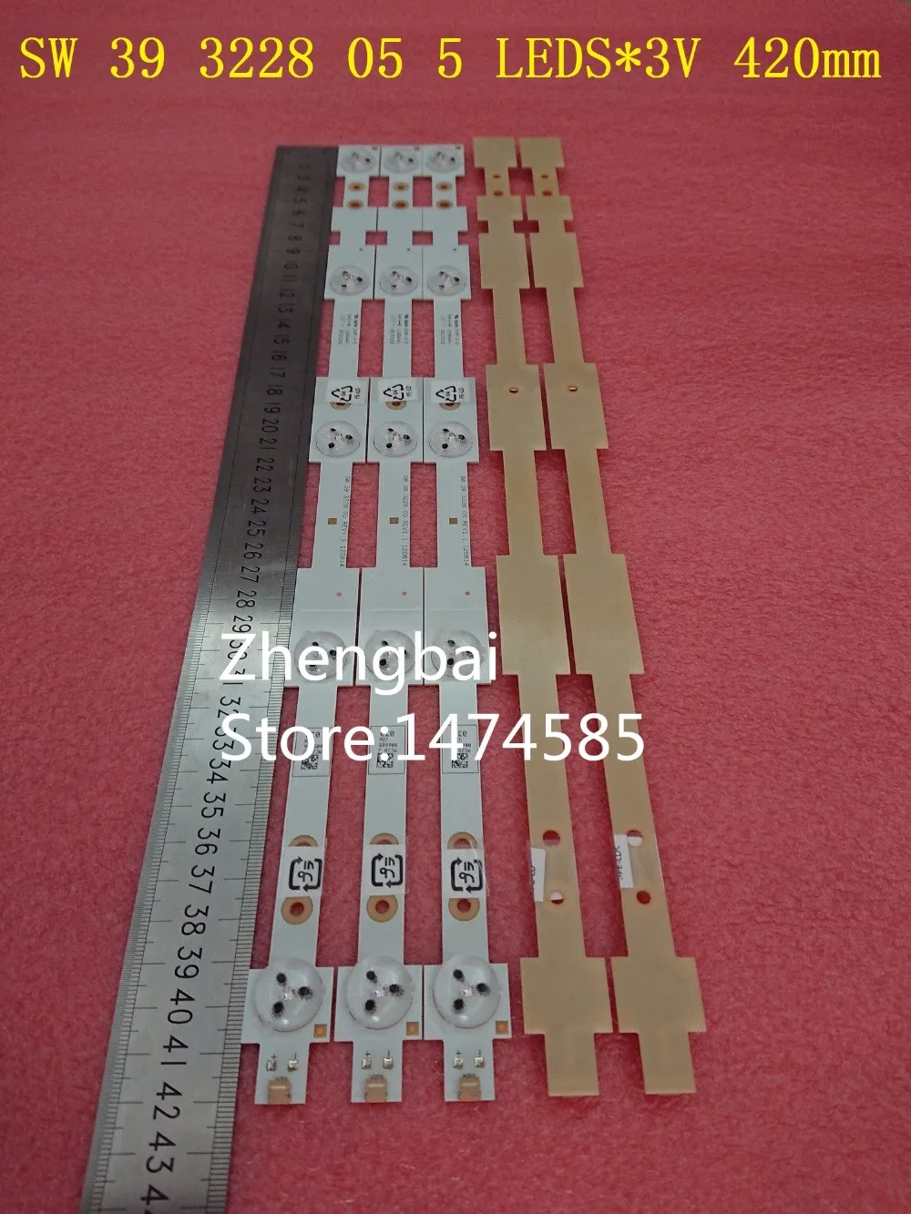 100 шт. 39 &quotновая светодиодная подсветка SW 3228 05 REV1.1 120814 5 светодиодов * 3 в 420 мм |