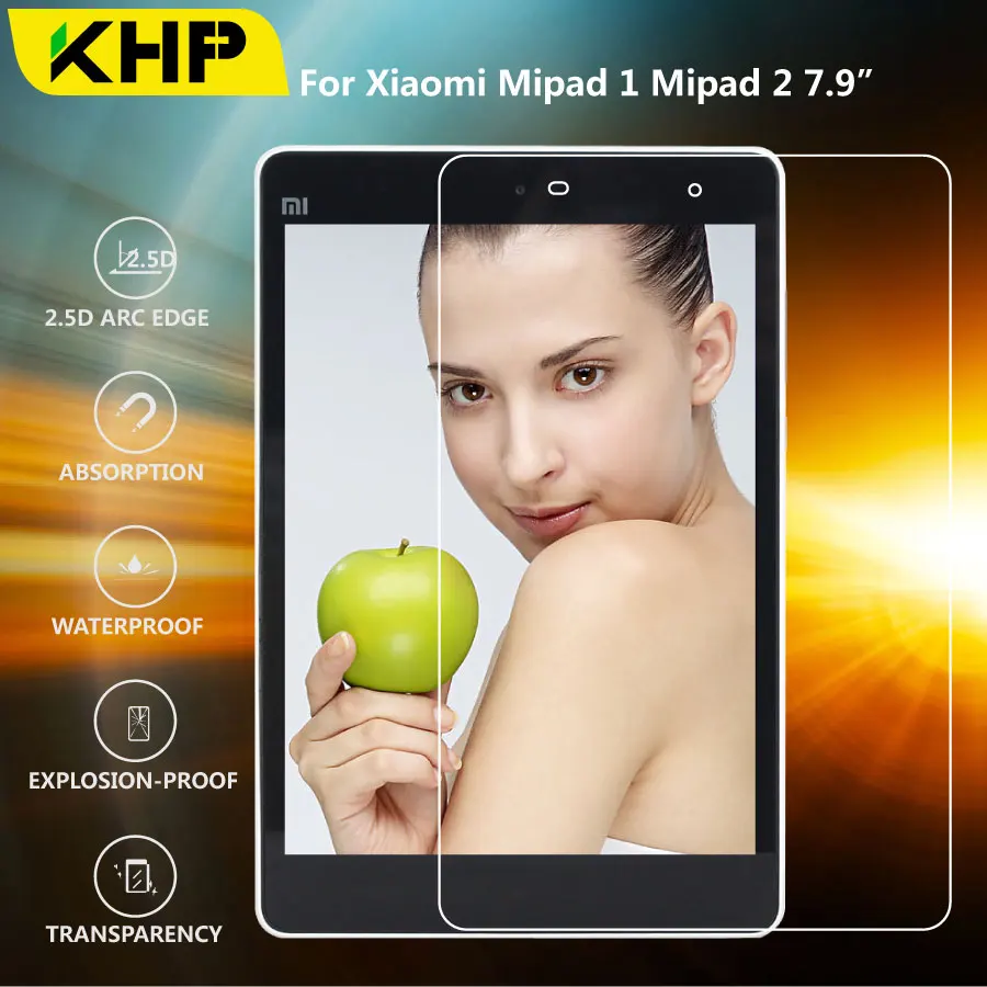 KHP Премиум 0 3 мм закаленное стекло для Xiaomi Mipad 2 1 7 9 Mipad1 Mipad2 защита экрана планшета