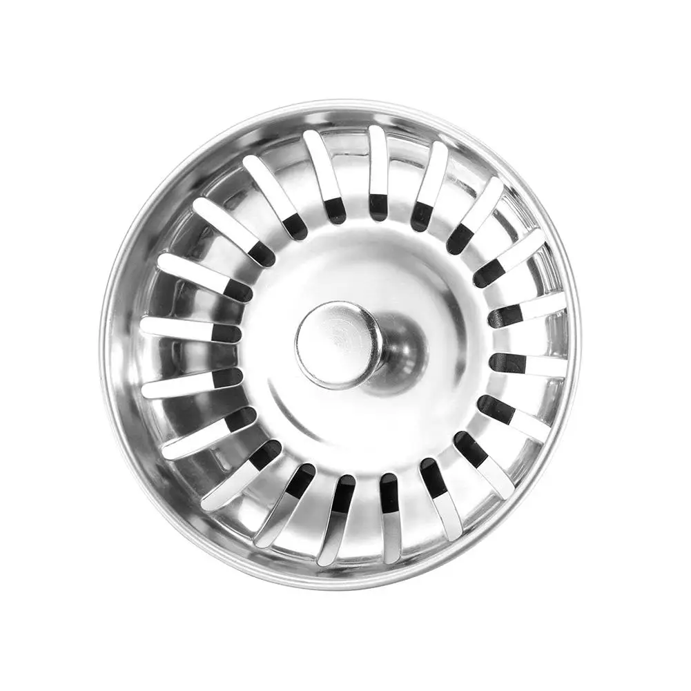 Sink Strainer Plug Kitchen Waste Stainless Steel For Kitchen/Bathroom UK Sinks (79-81-84mm) | Дом и сад