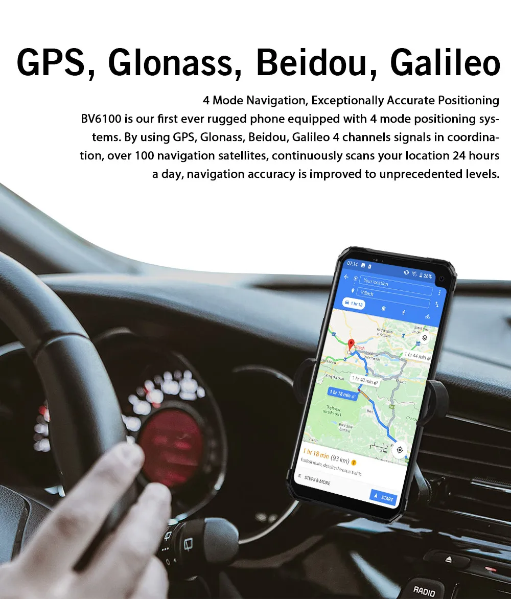 Blackview BV6100 6,8" Горилла экран Прочный смартфон 3 ГБ+ 16 ГБ Android 9,0 IP68 водонепроницаемый мобильный телефон 5580 мАч NFC мобильный телефон