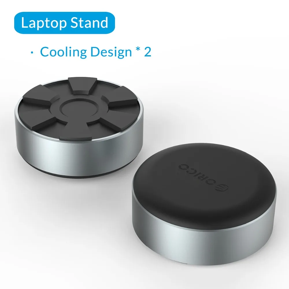 ORICO подставка для ноутбука MacBook с USB3.0 концентратор алюминиевая портативная охлаждающая подставка теплоотвод Нескользящая подставка охлаждающая подставка 2 шт