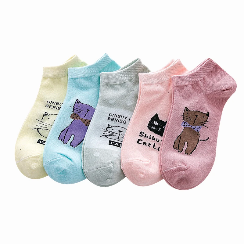 Женские носки с героями мультфильмов милые женские хлопковые короткие Носки