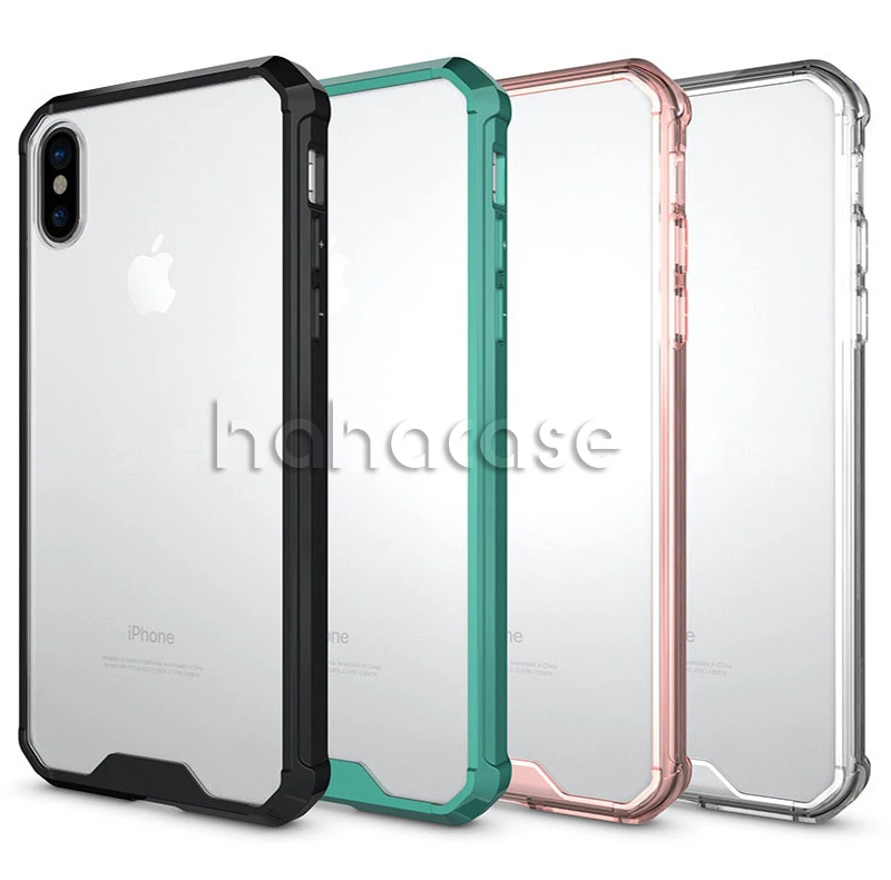 Прозрачный ударопрочный акриловый чехол для iPhone 11 Pro Max XS XR X 8 7 6 6S Plus гибридная