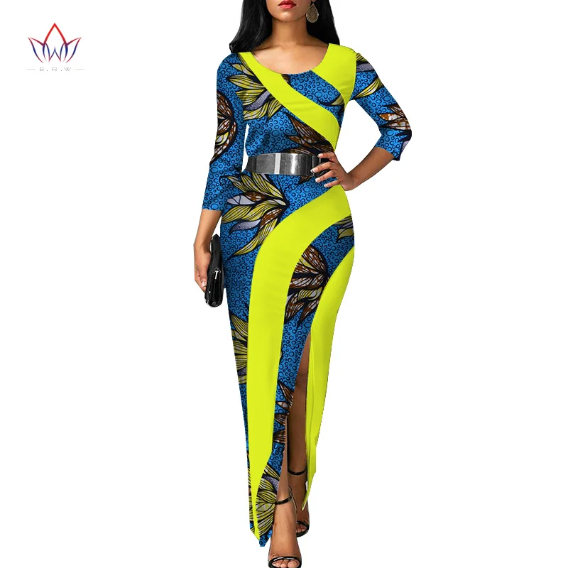 Vestidos африканские женские платья новая мода элегантная африканская одежда Дашики размера плюс сексуальные вечерние платья WY3120