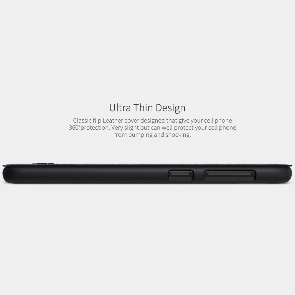 Чехол-книжка Nillkin Qin из искусственной кожи PU для Samsung Galaxy A10 с карманом.