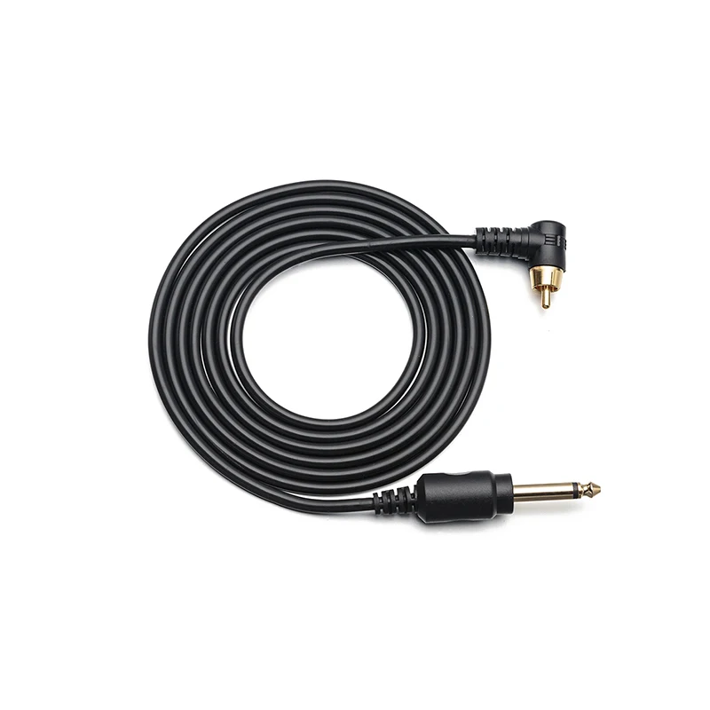 black(Vertical RCA) Привидение, паук из алюминиевого сплава 2 м татуировки RCA и вертикальный RCA Клип шнур высокое качество татуировки пулемет источник питания - Цвет: black(Vertical RCA)