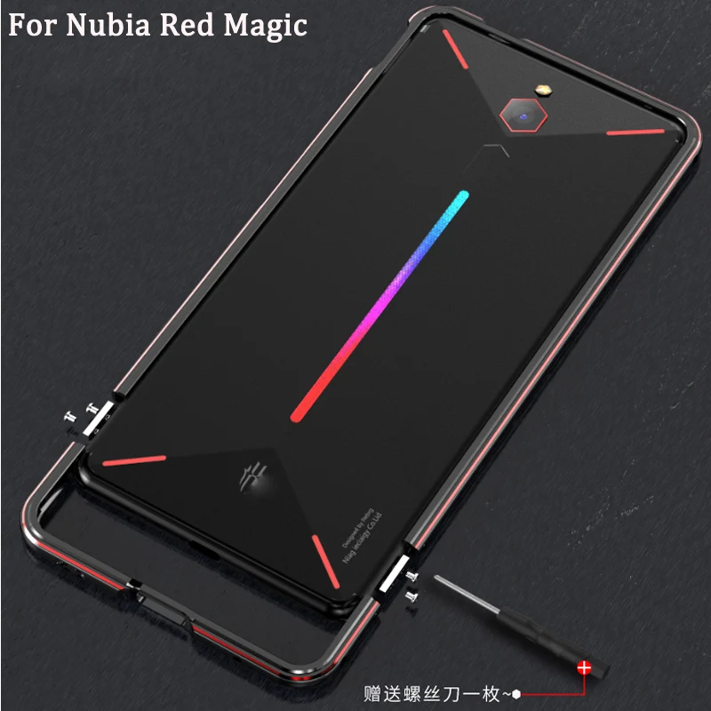 

Чехол-бампер для Nubia Red Magic NX609J, металлический, алюминиевый