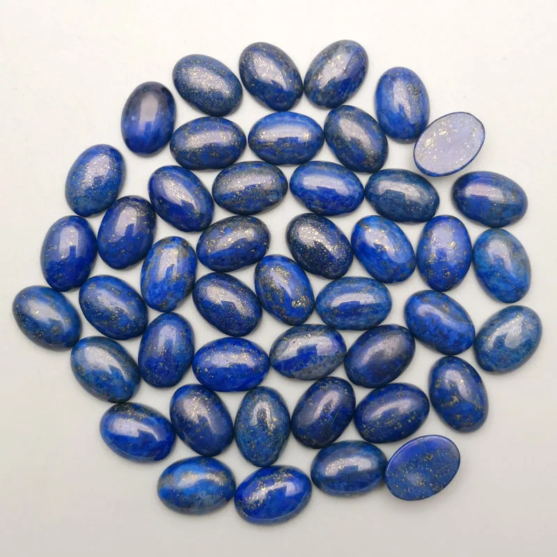 

Модный Lapis lazuli натуральный овальный камень, кабошон 10x14 мм 13x18 мм 25x18 мм 30x40 мм, Бисер для ювелирных изделий 10-50 шт./лот, без отверстия