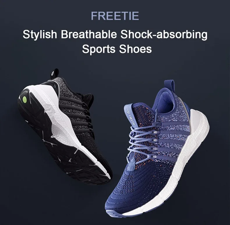 Новинка; Xiaomi Freetie; мужские кроссовки; FishBone; дышащие спортивные кроссовки; амортизирующие теннисные кроссовки; повседневная обувь