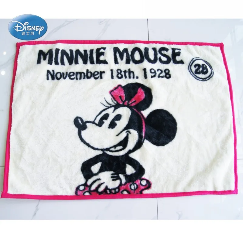 Minnie 2 Дисней мультфильм синий Минни Микки Маус Дети подарок на день рождения мягкие фланелевые одеяло пеленать ребенка обертывание 70x100 см на кроватку - Цвет: Minnie 2
