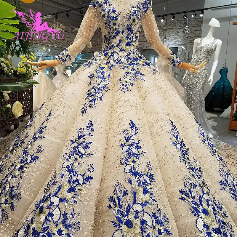 

AIJINGYU Modern Wedding Dresses Satin Gowns Vintage Bridle Bridal Boutique Guangzhou Factory Widding Gown Lades Dress