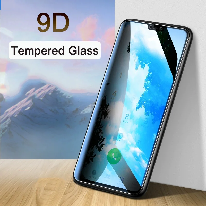 9D Full Cover Tempered Glass Film On The For Huawei Honor 8 9 10 Lite 8X Max Screen Protector Y6 Y7 Y9 2019 Protective | Мобильные