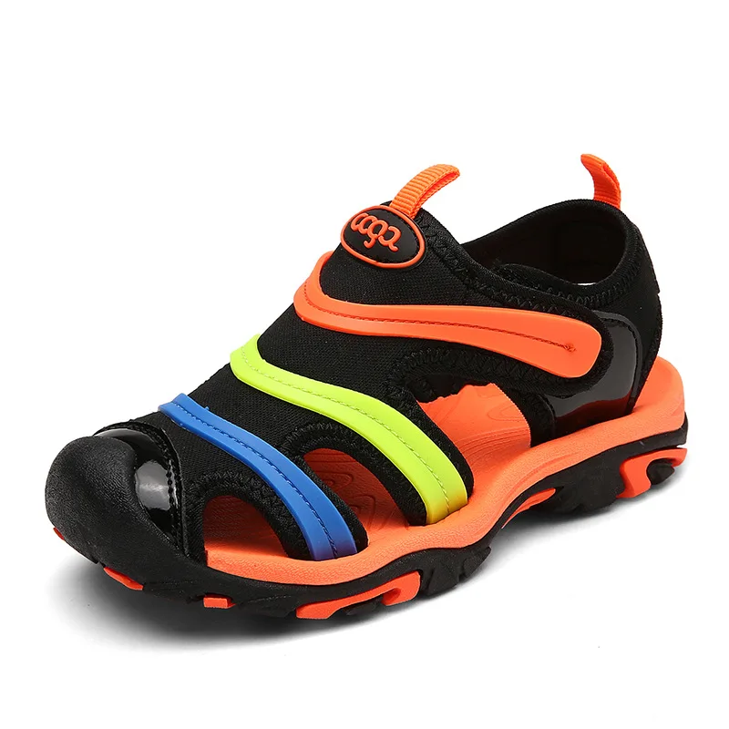 Детские летние пляжные сандалии для мальчиков и девочек детские дышащие