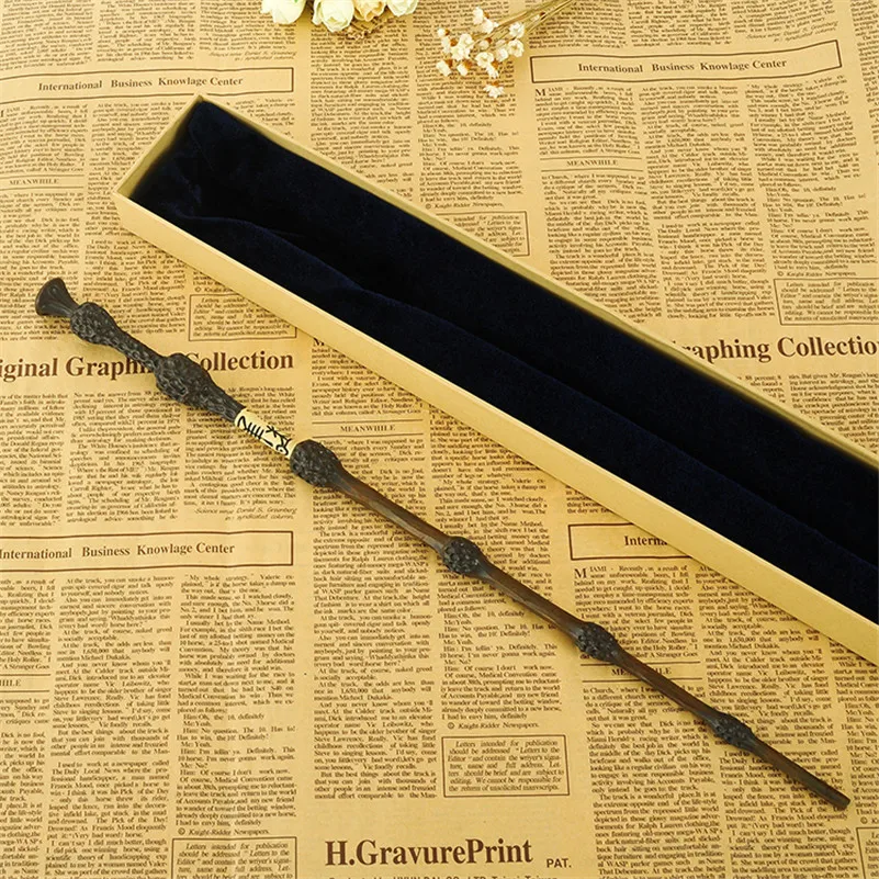 

Оригинальная версия, качественный Металлический сердечник Делюкс COS Люциус Дамблдор, волшебная палочка из фильма Харри, волшебная палочка ...