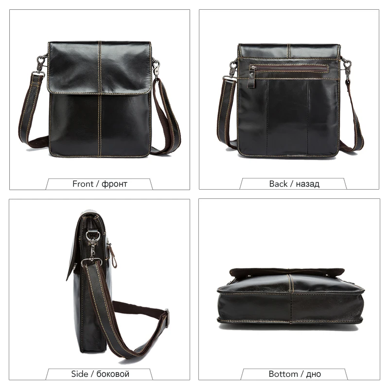 Genuine Leather Messenger Shoulder Women Men Bag Crossbody Cross Briefcase Office Business Work For Handbag Male Tablet Document