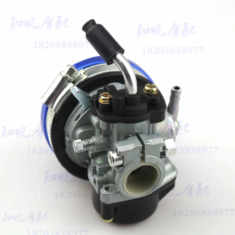 Бесплатная доставка 2 тактный синий карбюратор 49cc 50cc 60 66 80cc воздушный фильтр Carb