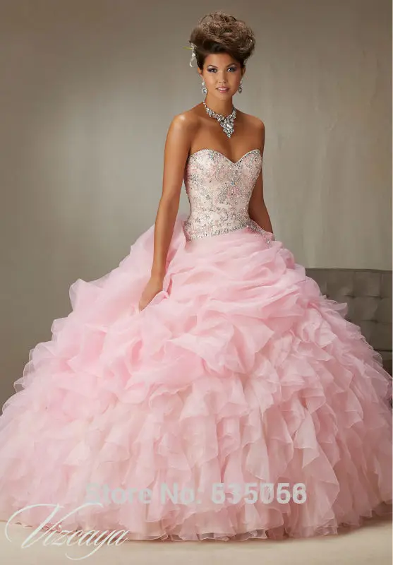 Лаванда Розовый Милая Бальное платье Из Органзы Паффи Принцесса vestidos дебютанток