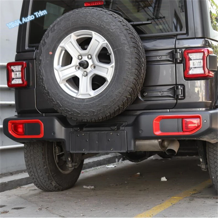 

Lapetus Car Styling Tail Rear Fog Lights Lamp Frame Cover Trim ABS Fit For Jeep Wrangler JL 2018 2019 / 2 Colors For Choice