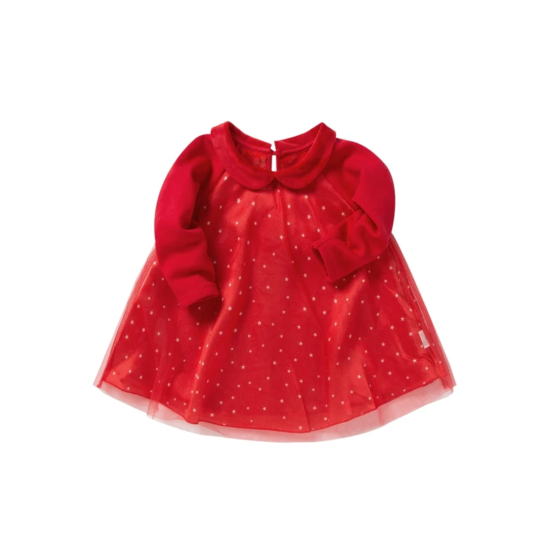 2018 осенне зимнее платье для малышей трикотажное мини с длинными рукавами и