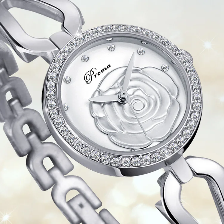 Women Quartz Watch with Diamond Silver Rose Gold Wristwatch Clock Lady Top Brand Luxury Jewelry Bracelet relogio feminino | Наручные часы