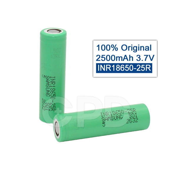 8 Шт./лот 100% оригинал для Samsung INR18650-25R Литий-Ионный аккумулятор 18650 25R 2500 мАч 3.7 В