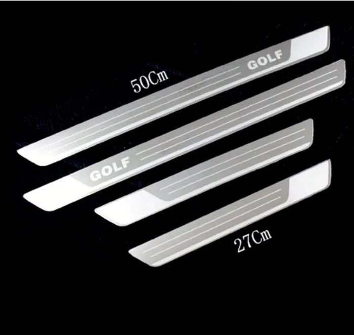 Тонкая Накладка на порог из нержавеющей стали автомобильные аксессуары подходит