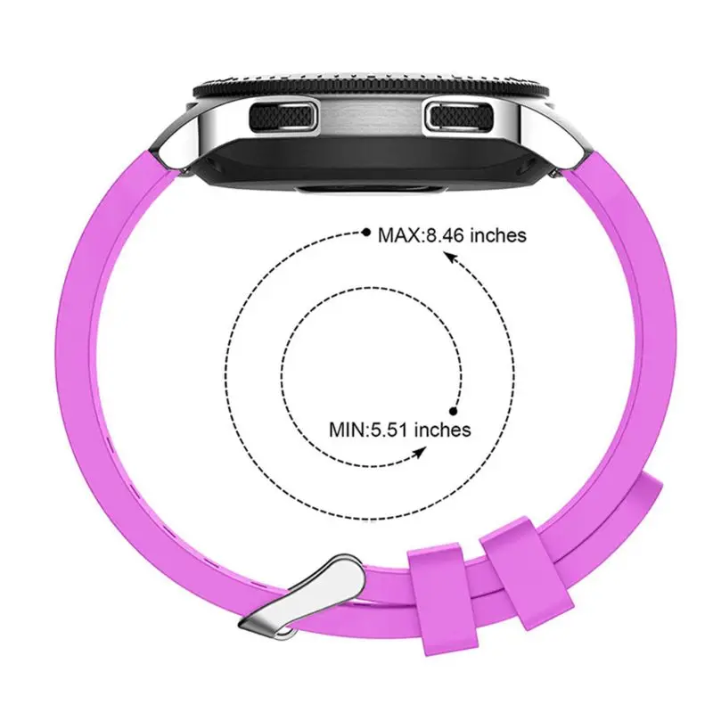 Силиконовый ремешок на запястье для Samsung Galaxy Watch 46 мм SM-R800 Смарт-часы Gear S3 Frontier Silicone