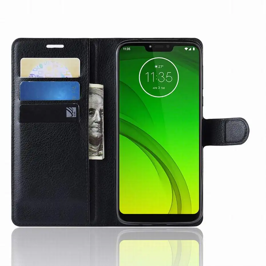 Флип бумажник чехол для Motorola Moto G7 Play MOTO Plus телефона из искусственной кожи G7Plus G 7