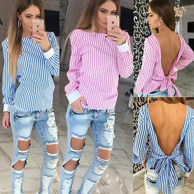 Новые модные женские туфли открытые повседневные рубашки с длинными рукавами