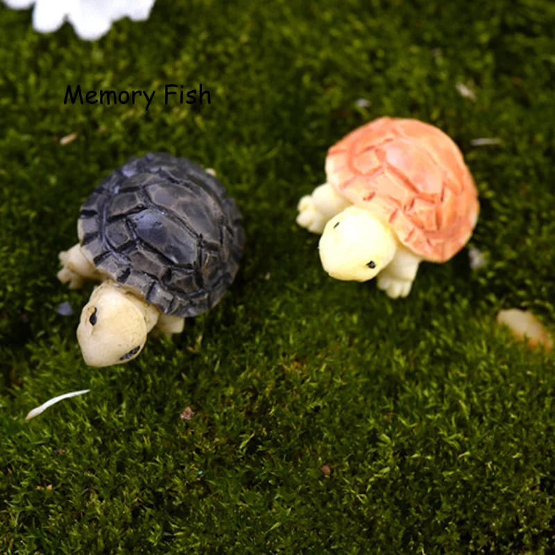 10 шт./компл./2 см полимерная морская модель черепахи микро Фея садовая фигурка