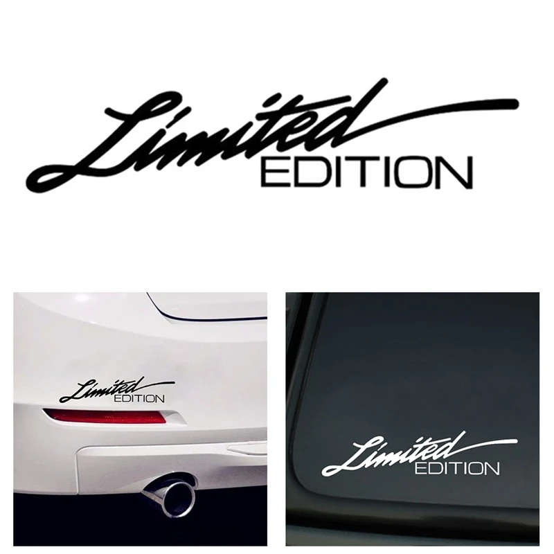 16CM*3.8CM LIMITED EDITION Creative Vinyl Car Window Sticker Car-styling Decal Black/White new york dolls personality crisis limited edition white vinyl