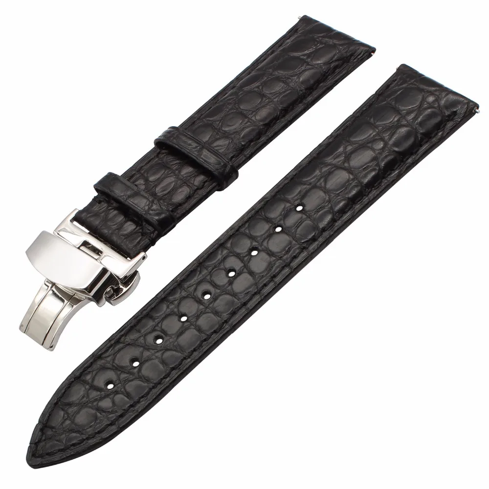 Ремешок для часов из натуральной кожи аллигатора 18 мм 20 22 Breitling Avenger Montbriliant Super Ocean