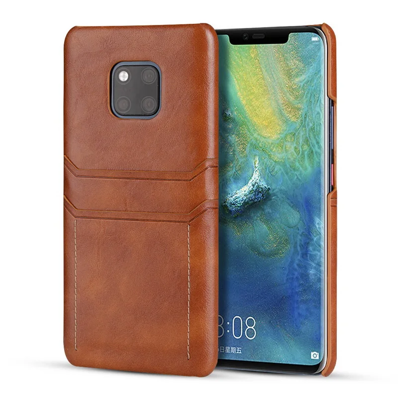 Роскошный Ретро Чехол из искусственной кожи для huawei mate 20 Lite P20 Pro с отделениями для карт задняя крышка для huawei mate 20X mate 9 10 Pro чехол s Capa